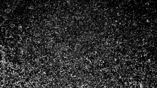 一面に薄く降り積もった・溜まった細かい埃の画像素材　オーバーレイ・背景・テクスチャー　8K UHDサイズ　黒背景　黒・白（一部グレー）