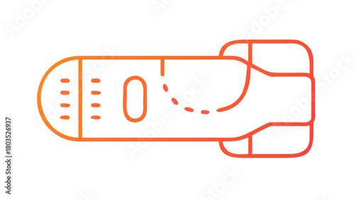 Icon of a medical device displaying negative pressure therapy