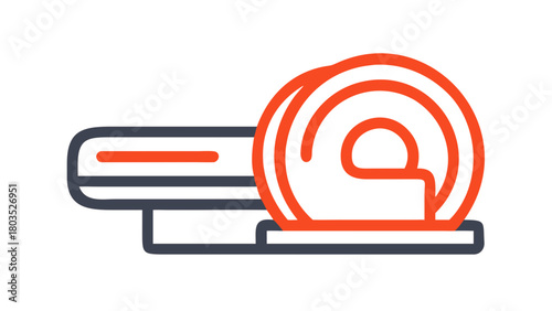 Icon of a PET Scanner Used for Medical Imaging