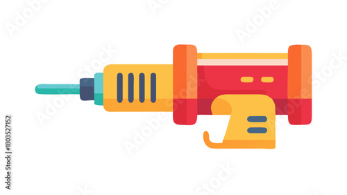 Illustration of a flat design feeding pump icon