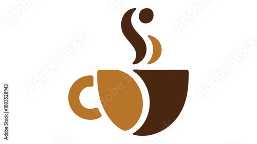 Coffee cup steam beverage icon