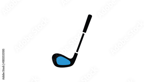 Golf club illustration minimalist flat design perfect for sports infographics and golfing app design