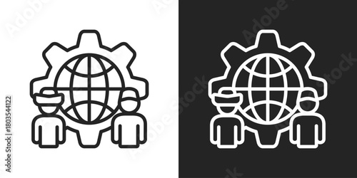 Culture Icon In Black And White Outline Style