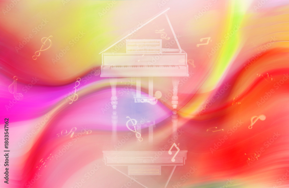 Fototapeta premium abstract background with music notes