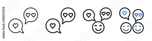 The Ultimate feedback Styles with Variations Line of icon set vector illustration