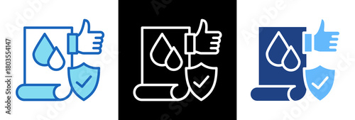Water Quality tripplestyle icon