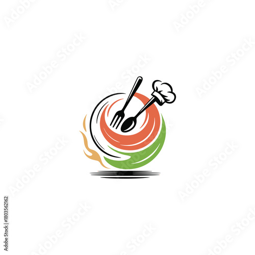 Modern Restaurant Logo Vector Design