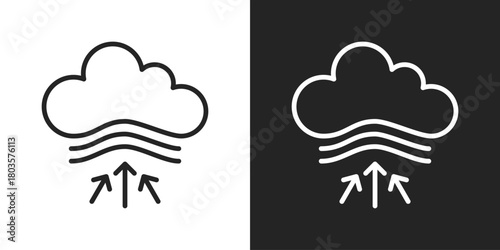 Resilience Icon In Black And White Outline Style