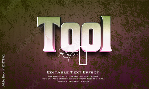 [Editable Text Effect Logo] ”Wild Tool Logo” The title logo style is a  glossy logo on a textured background.