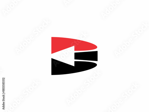 Letter B with left arrow concept design logo icon Free Download Letter B with left arrow concept design logo icon - GFXLoad