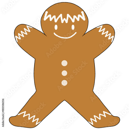 gingerbread man vector