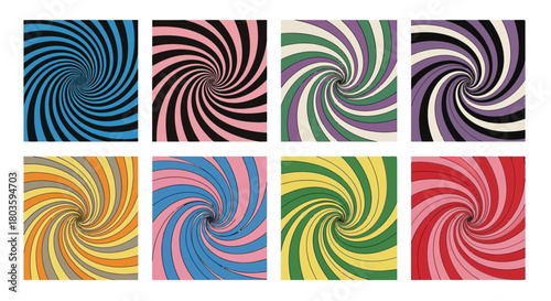 Swirling Psychedelic Pattern Designs for Eye-Catching Backgrounds