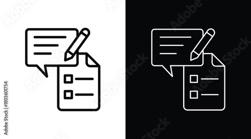 review Two-tone version in black and white background