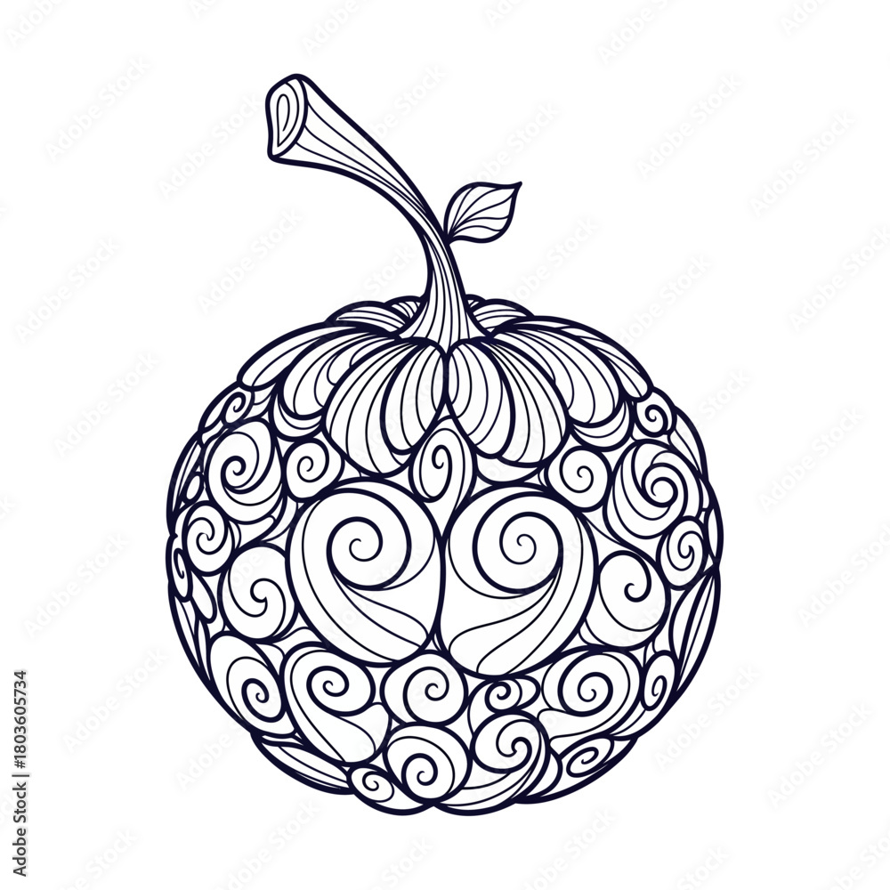 Obraz premium Abstract Spiral Ball Vector Design