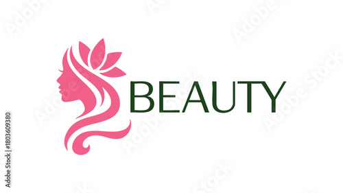 Woman lotus beauty logo design