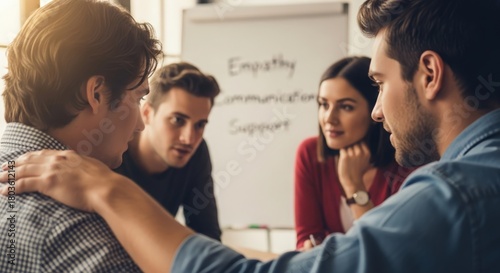 Team Conversation on Mental Wellness — highlighting empathy, communication, and support