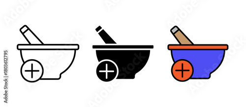 Pharmacy Icon showing a clean drugstore and medication symbol for medical and healthcare use, with stroke, filled and colored icon vector illustration ideal for apps and UI/UX.