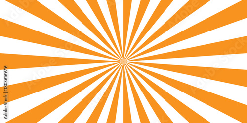 Retro abstract explosion vintage ray sunrise star sunbeam texture background. vector illustration circle light banner cartoon add design.	