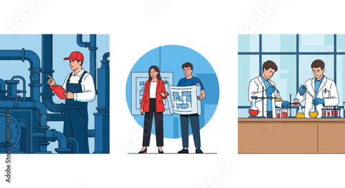 Petroleum engineer diploma concept. Architectural engineering. Biomedical engineering