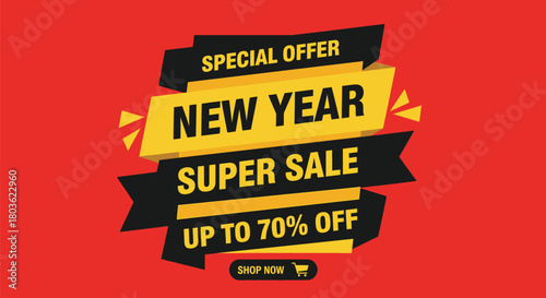New Year super sale up to 70% off shop now special offer for everyone