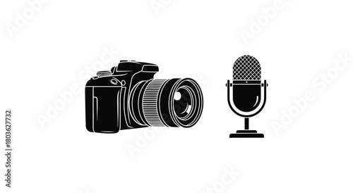 Stock footage audio visual content creation black and white art