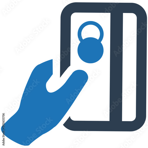 Secure Card Transaction: A visual representation of a secure transaction, showing a hand interacting with a card featuring a lock icon, symbolizing safe and protected financial exchanges.