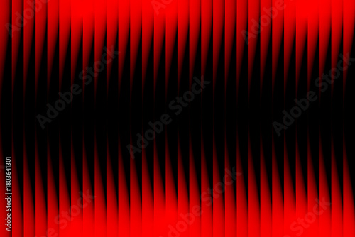 Vibrant red vertical stripes with a dark central band creating a striking abstract visual effect