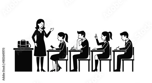 Classroom teacher students learning education teaching school study