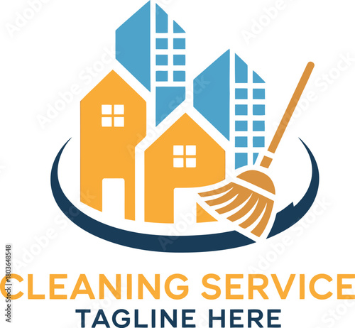 Professional cleaning services logo design showcasing a commitment to pristine environments