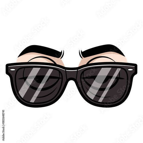 Cool Guy Wearing Dark Sunglasses, Expressing Confidence and Style