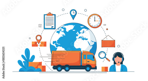Global Logistics and Transportation Services Worldwide Delivery.