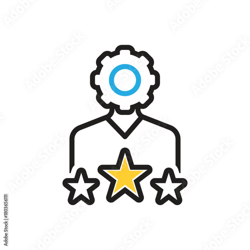 Multi color icon for expertise