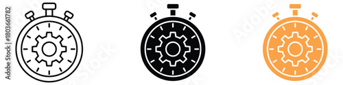 Fast processing icon vector. efficiency and productivity symbol. vector illustration.