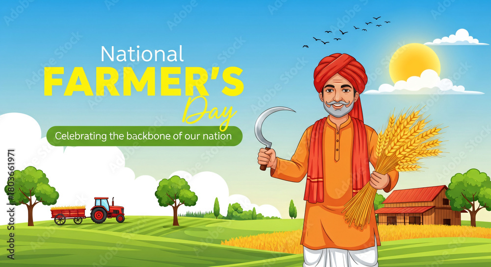 custom made wallpaper toronto digital
Illustration of Happy Farmers Day creative Concept