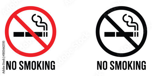 No smoking icon vector. health campaigns and raising awareness symbol. vector illustration.