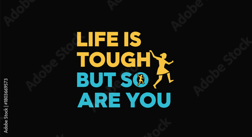 Empowering quote poster for overcoming challenges with resilience