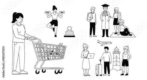 People pursue varied healthy lifestyles and education goals today