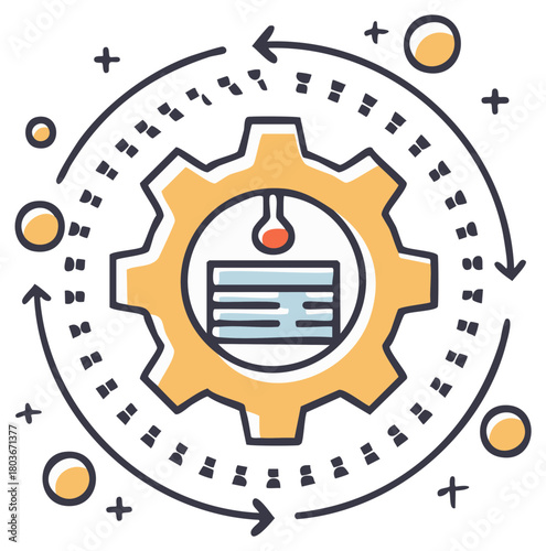 Additive Manufacturing Technology and Engineering Workflow Doodle