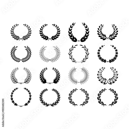 Hand Drawn Laurel Wreath