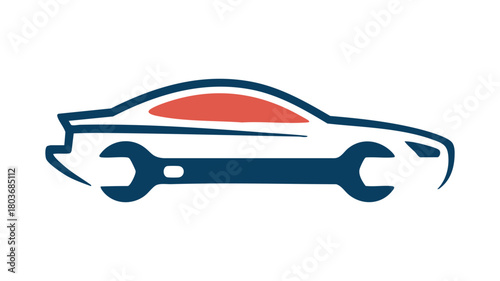 Auto repair and service symbol