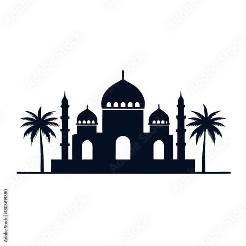 taj mahal vector