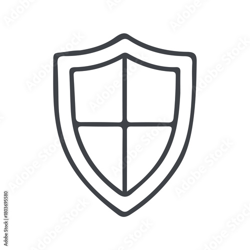 Handdrawn Guard Business icon symbols Sales Logo