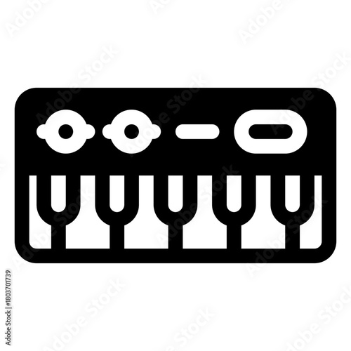 Electric keyboard icon