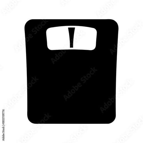 Bathroom weight scale icon for health, fitness, and diet Vector, illustration