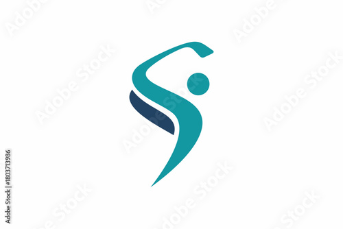 Letter S Swing Golf Logo 
