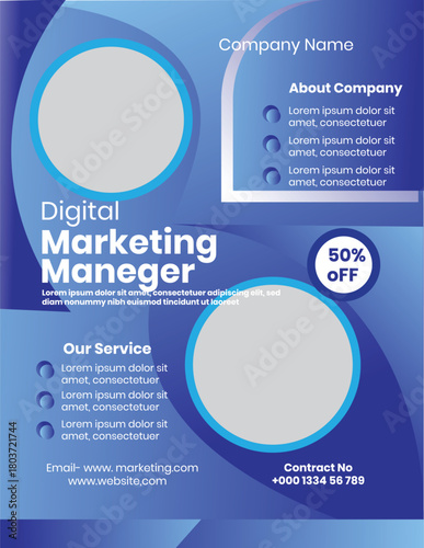 Modern Business Flyer Template | Corporate Marketing Poster Design