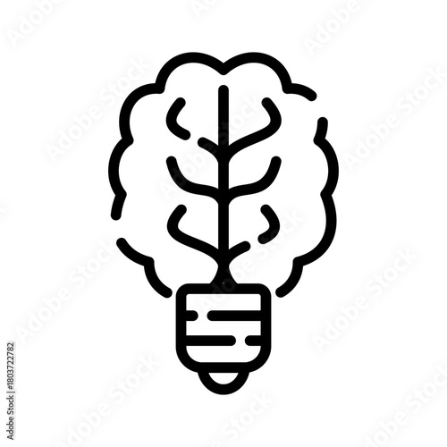 Mental health line icon. Ability illustration.