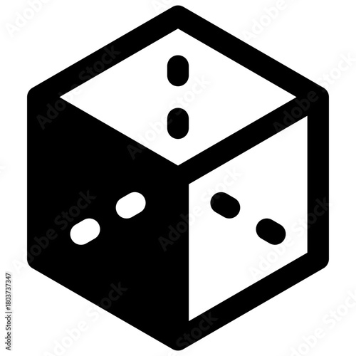 Geometry. Outlined stroke vector icon with black-filled details.