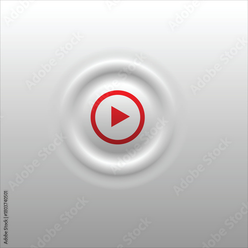 Media player interface. Play button on modern background. Play video symbol.