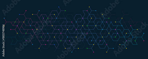 Abstract background with simple geometric figures and dots. Graphic design element and polygonal shape pattern